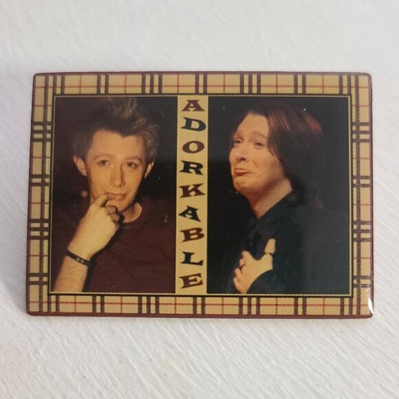 Clay Aiken Adorkable Vintage Lapel Pin - American Idol Singer Musician Fan Pin - Picture 1 of 4